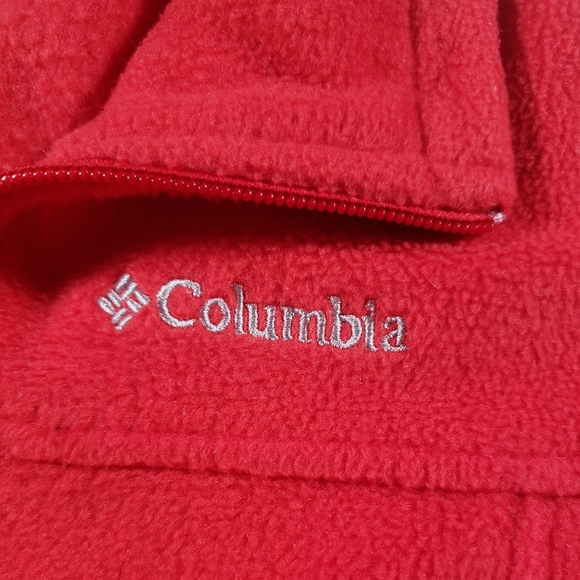 Columbia Fleece Zip Up Red Jacket Size XXS(4/5) - Picture 2 of 10